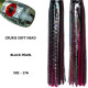 Fronteira Cruxis Soft Head Tuna Lure - Black Pearl