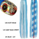 Fronteira Leo Soft Head Game Lure - UV Light Blue Stripy