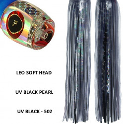 Fronteira Leo Soft Head Game Lure - UV Black Pearl