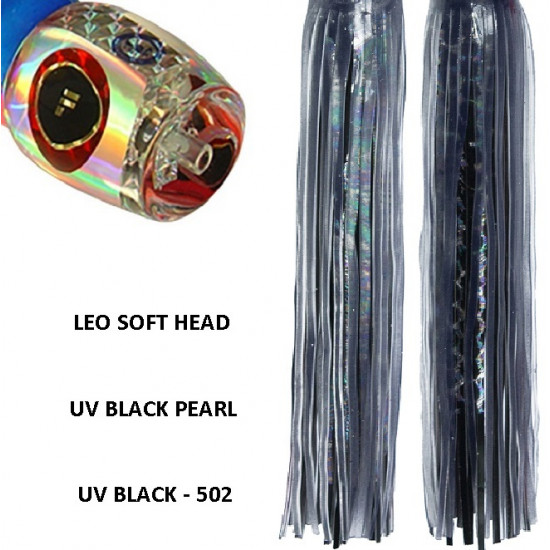 Fronteira Leo Soft Head Game Lure - UV Black Pearl
