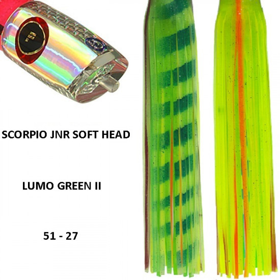 Fronteira Scorpio Jnr Soft Head Game Lure - Lumo Green II