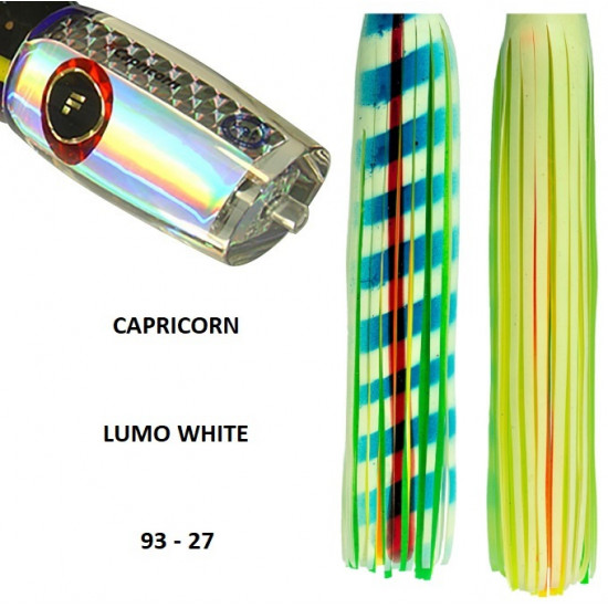 Fronteira Capricorn Soft Head Game Lure - Lumo White