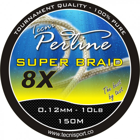 Tecni-Perline Superbraid Yellow 150m - 10Lb