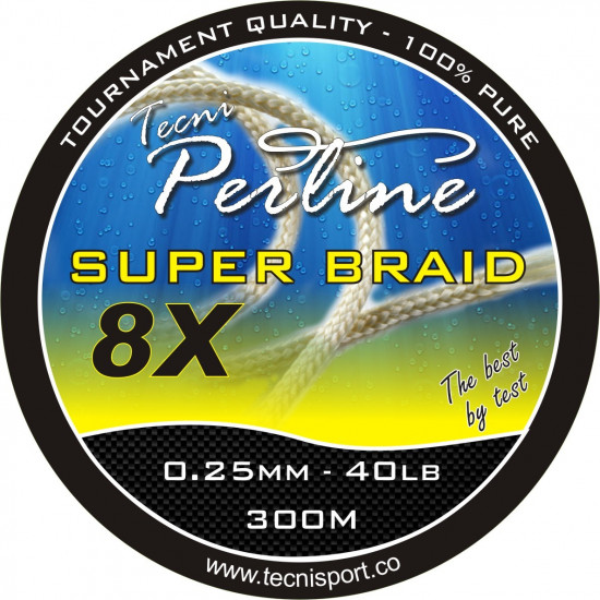 Tecni-Perline Superbraid Yellow 300m - 40Lb
