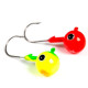 Jig Head Fladen Yellow/Red - 10g x 2/0 Hook 5 Pce