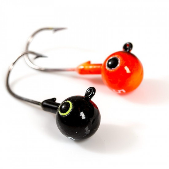 Jig Head Fladen Black/Red - 20g x 8/0 Hook 3 pce