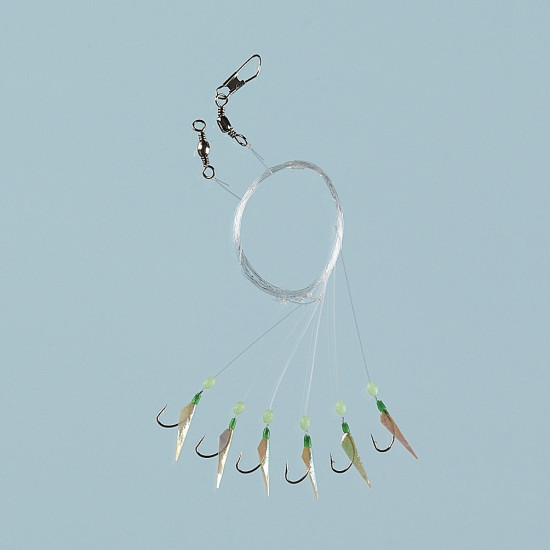 Ghost Sabiki Pearl + Lumo Beads #8 Hook