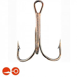 Hook Treble Bronze Packet 3 Hooks - # 4/0