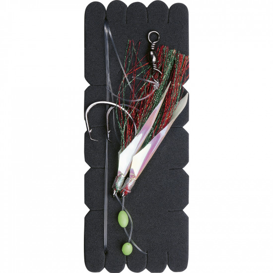 Flasher Rig Deep Sea 2 Hook 6/0 Green/Red