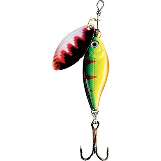 Spin Locket Green/Yellow/Red Tiger/Black Spoon 12g