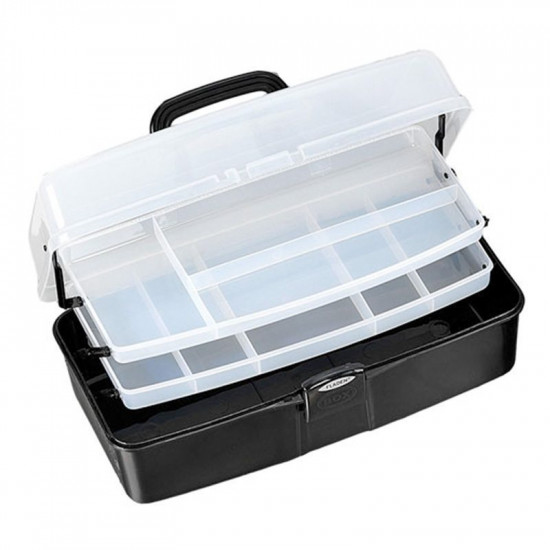 Tackle Box Black Large 2-Trays