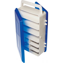 Tackle Box Blue Beige Double Sided 20 Partitions