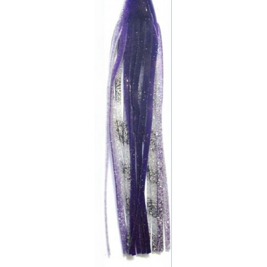 Tecni-Perline Game Skirt - 330/096 - Purple Over Silver With Black Bands