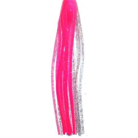 Tecni-Perline Game Skirt - 330/131 - Pink Over Silver Glitter