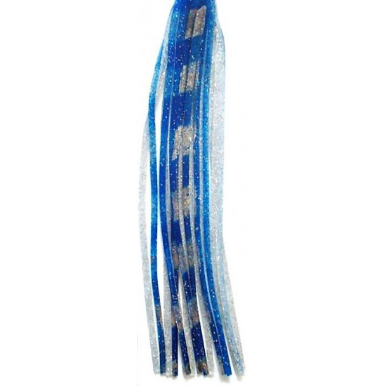 Tecni-Perline Game Skirt - 330/151 - Light Blue & Silver Aurora Bands Over Silver Glitter