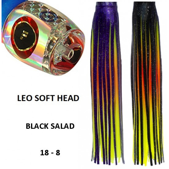 Fronteira Leo Soft Head Game Lure - Black Salad