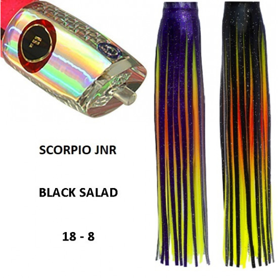 Fronteira Scorpio Jnr Soft Head Game Lure - Black Salad
