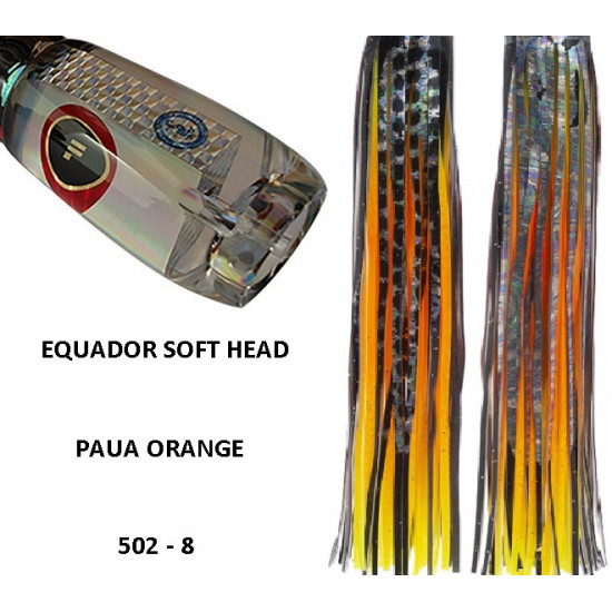 Fronteira Equador Soft Head Game Lure - Pau Orange