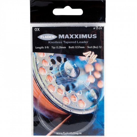 Fladen Tapered Fly Leader 1X - 10 Lbs