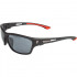 Sunglasses Polarised UV400 Matt Black Red Grey Lens