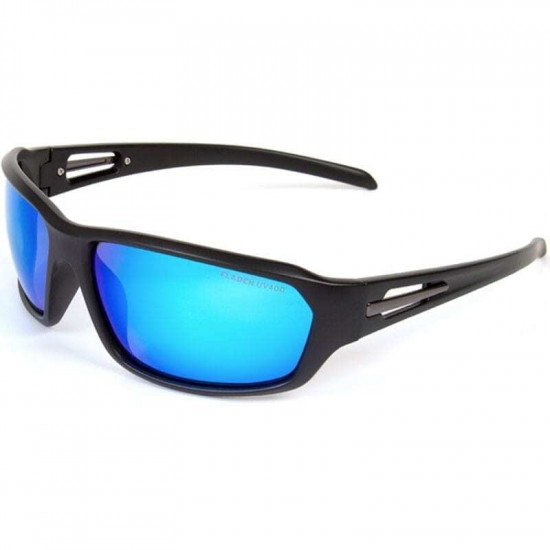 Sunglasses Polarised UV400 Matt & Metal Blue Lens