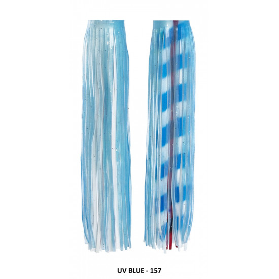 Fronteira Leo Soft Head Game Lure - UV Light Blue Stripy