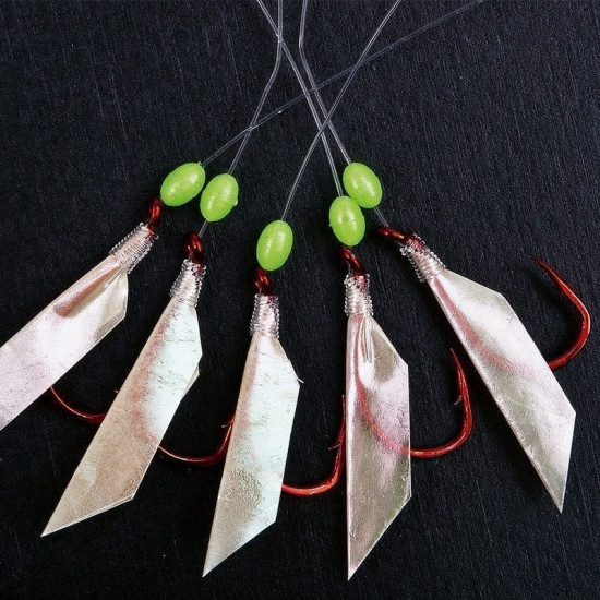 Sabiki Deep Sea D4 Rig Herring #6 Hooks