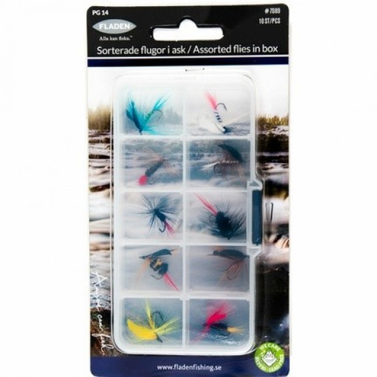 Set Flies In Box 10 Pieces