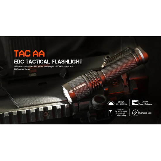 Acebeam TAC AA Compact Tactical Flashlight