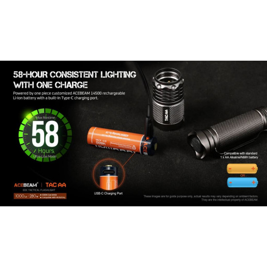 Acebeam TAC AA Compact Tactical Flashlight