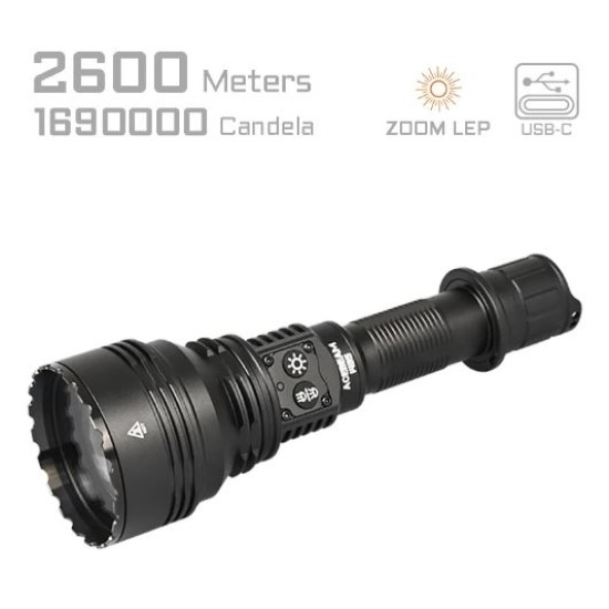Acebeam W35 Powerful Tactical Zoom Flashlight