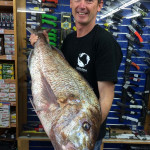 Monster Snapper of 30Lb plus caught on Tecni-Perline High Abrasion Rock & Surf Line