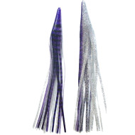 Game Skirt - 260/123 - Purple With Black Stripes Over Silver Glitter