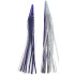 Game Skirt - 260/123 - Purple With Black Stripes Over Silver Glitter