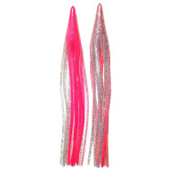 Tecni-Perline Game Skirt - 330/131 - Pink Over Silver Glitter