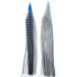 Game Skirt - 260/014 - Blue With Silver Aurora & Black Stripes Over Silver Glitter