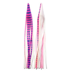 Game Skirt - 260/155 - Pink & Blue Stripes Over White