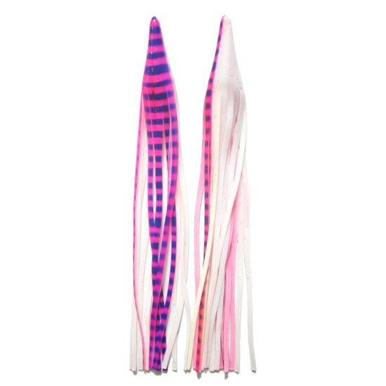 Game Skirt - 260/155 - Pink & Blue Stripes Over White