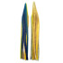 Game Skirt - 260/163 - Blue Over Gold Glitter With Yellow Line