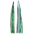 Game Skirt - 260/174 - Green & Dark Green Bands Over Chartreuse & Silver Glitter & Black Line