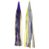Game Skirt - 260/178 - Purple & Black Bands Over Silver Glitter With Yellow Line