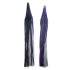 Game Skirt - 260/018 - Purple Over Black With Silver Glitter