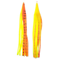 Tecni-Perline Game Skirt - 330/019 - Orange Black Stripe Over Chartreuse