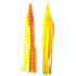 Tecni-Perline Game Skirt - 330/019 - Orange Black Stripe Over Chartreuse