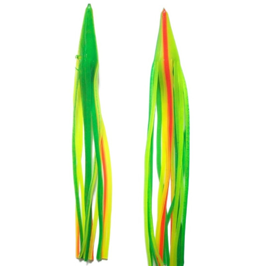 Tecni-Perline Game Skirt - 330/027 - Lime Over Chartreuse Orange Line