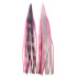Game Skirt - 260/501 - Pink & Purple Aurora With Black Bands Over Silver Glitter