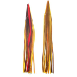Game Skirt - 260/510 - Brown With Red Line Over Mustard Yellow