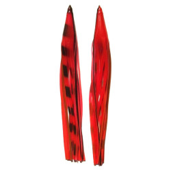Game Skirt - 260/522 - Red With Black Bands & Black Line