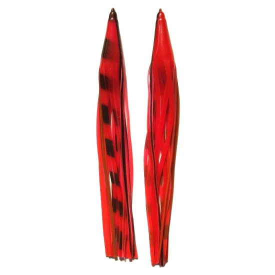 Game Skirt - 260/522 - Red With Black Bands & Black Line