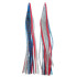 Game Skirt - 260/617 - Blue & Black Stripes Over silver Glitter & Two Red Lines